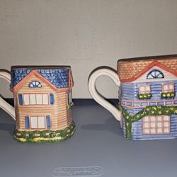 Vintage 1997 Avon Ceramic Mugs