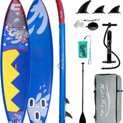 FunWater Stand Up Paddle Board Ultra-Light Inflatable Paddleboard with SUP Accessories for Adults & Youth of All Skill Levels