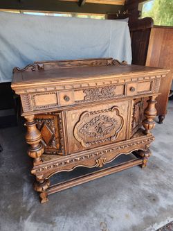 Antique American sideboard buffet J.B. VanSciver 1930's