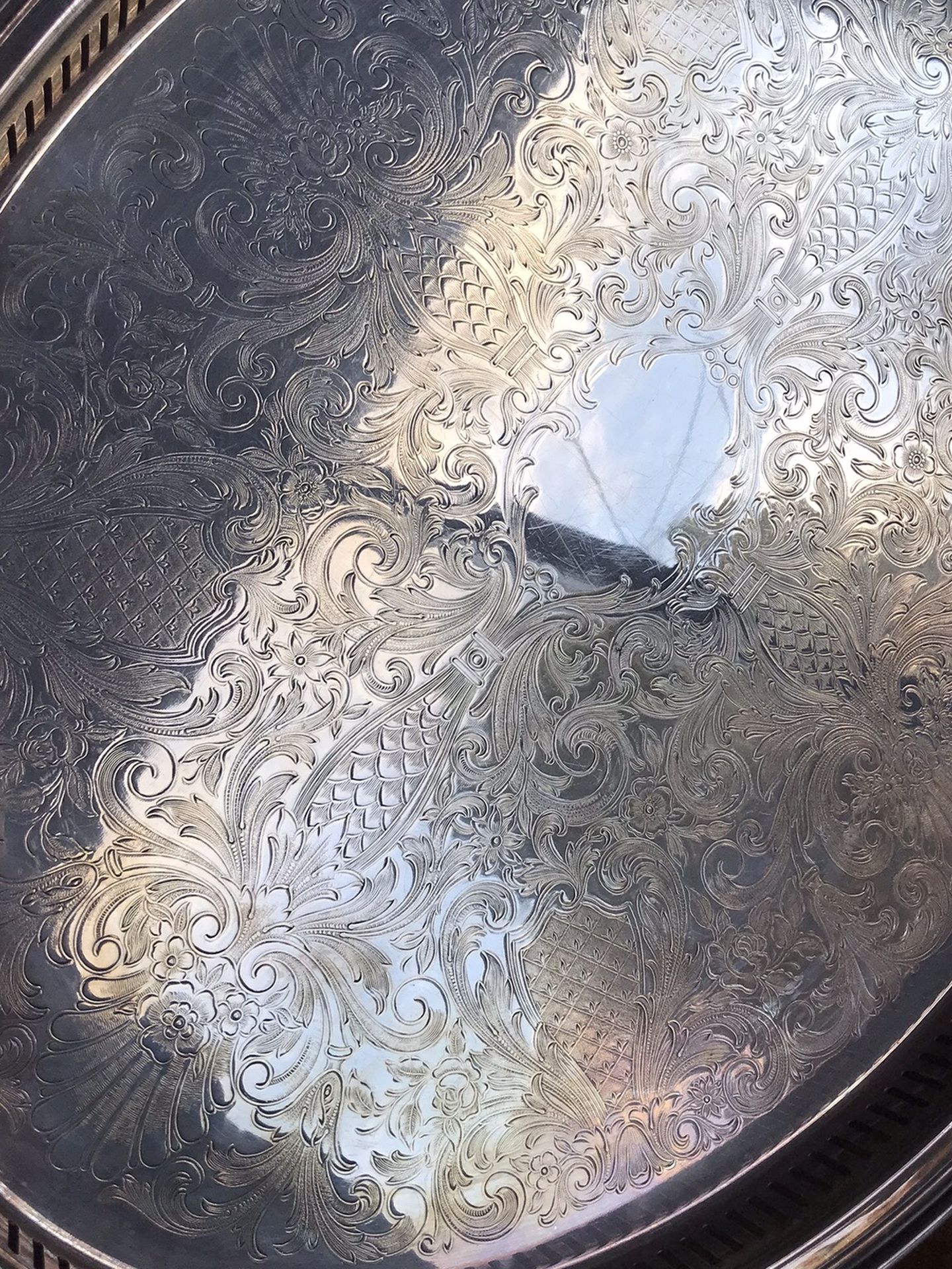 Antique Gallery Tray