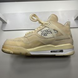 Jordan 4 Off White Sail 