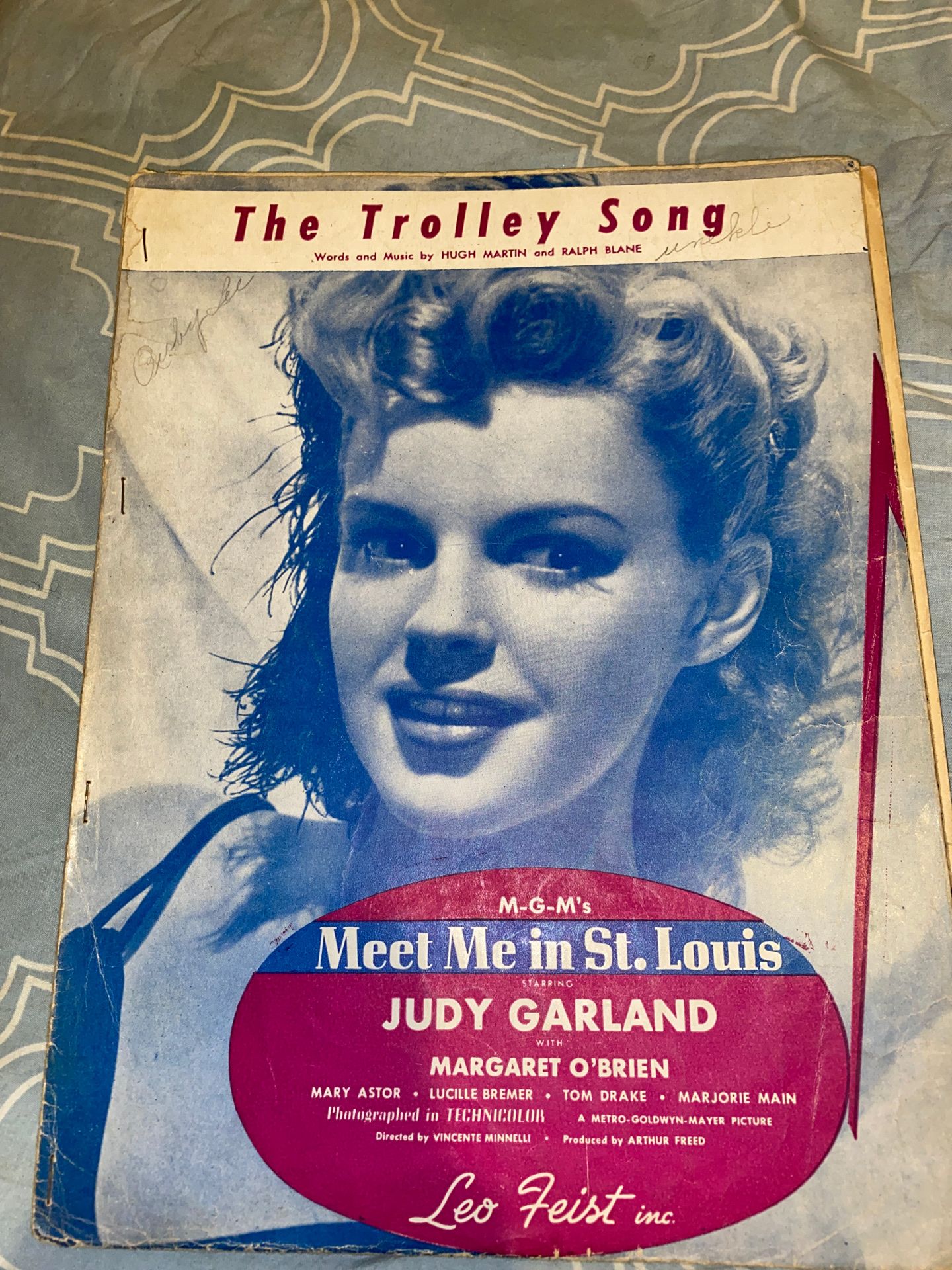 The trolley song meet me in at louis , Judy garland