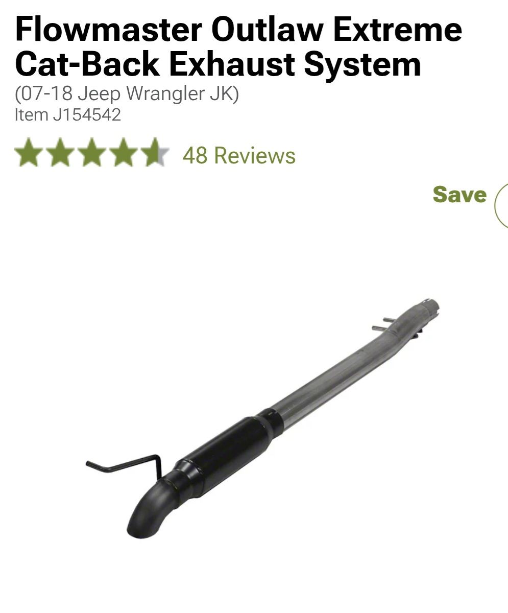 Flowmaster Outlaw Extreme Cat-Back Exhaust system