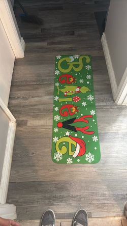 Grinch kitchen mat And Bathroom Mat