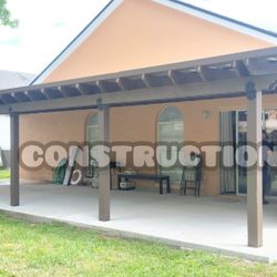 12x40 Attached Pergola 