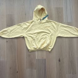 Scuffers Yellow Ribbed Hoodie