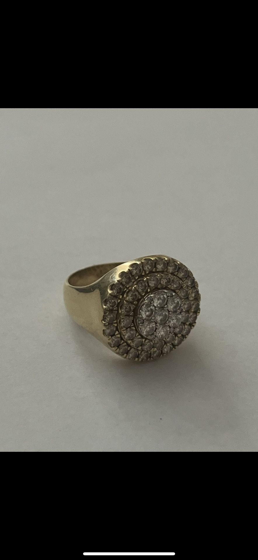 14 Kt Gold Diamond Men’s Ring
