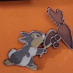 Disney Thumper Blowing Bubbles Carrot Enamel Metal Pin Blind Box Series 