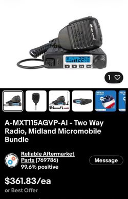 Midland  mobile two way Radio $140