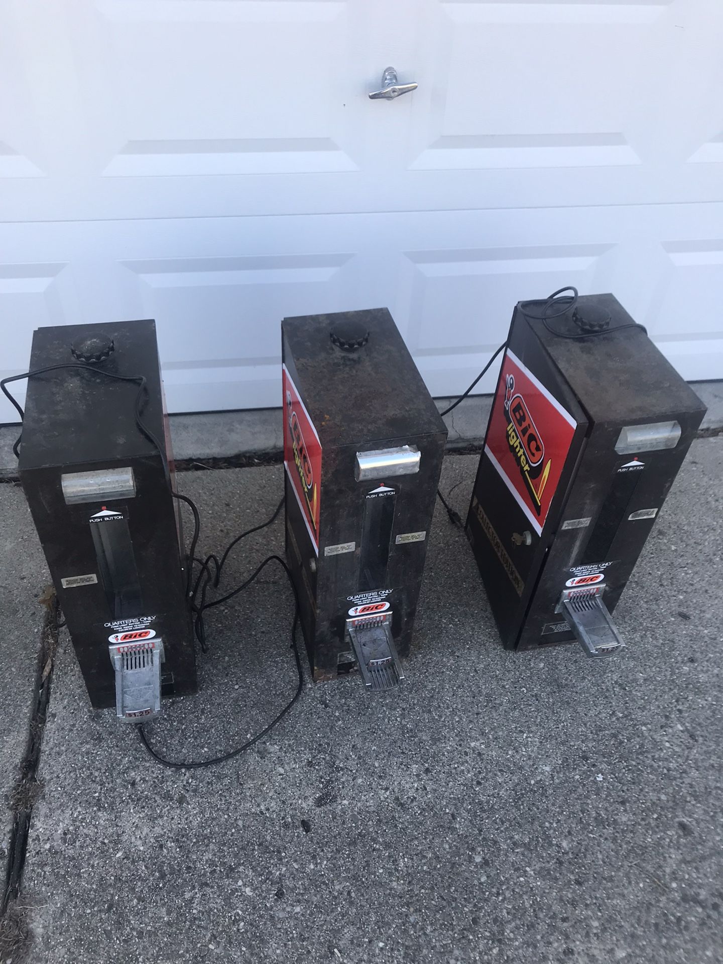 Vintage Bic Lighter Vending Machine Dispensers