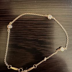 Rose Gold And Diamond Tiffany’s Bracelet 