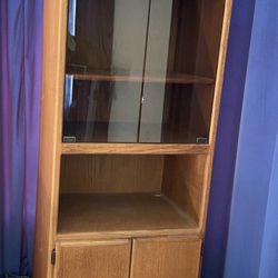 Bookshelves Vintage Solid Wood - Set Of 2 