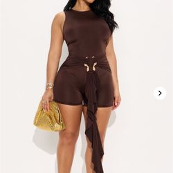 Elegant Brown Women’s Shorts 