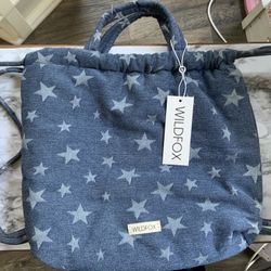 Wild fox Star Denim Back Pack Purse $20 