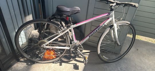 Nishiki Hybrid Bike White and Pink
