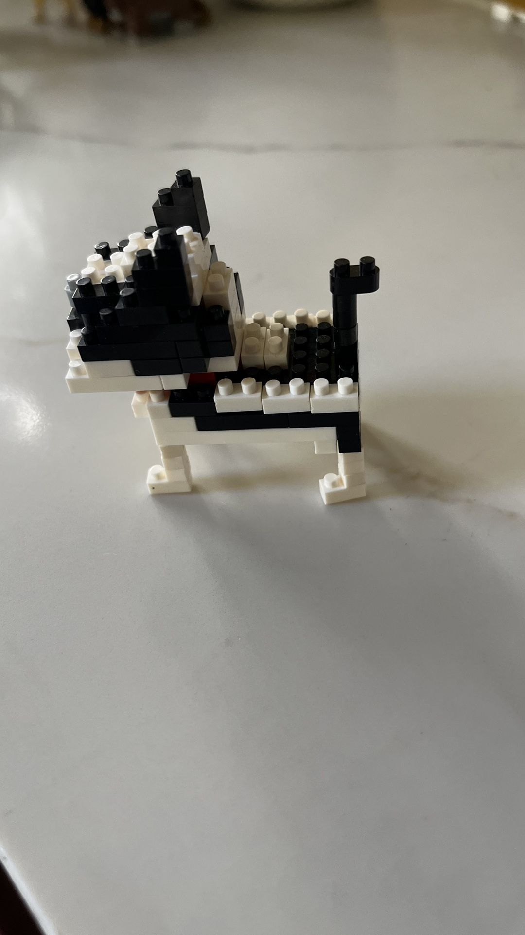 Mini Lego Dog Boston Terrier black & white