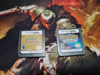 Pokémon HeartGold & Diamond Nintendo DS Cartridges