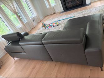 Modani leather sofa