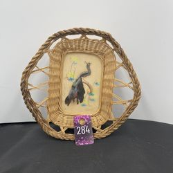 VNTG Mexican Feather Folk Are Peacock