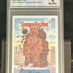 BILL DING 2022 No. 176B TOPPS CHROME GARBAGE PAIL KIDS CC&G NEAR MINT 8