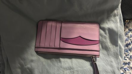 Kate Spade Pink Leather Wallet Wristlet