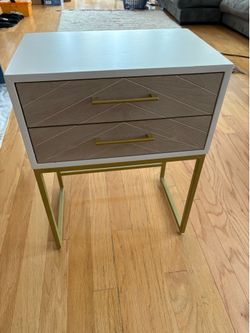 Two-drawer nightstand — great condition
