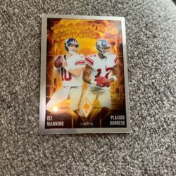 Eli Manning And Plaxico Burress Card 