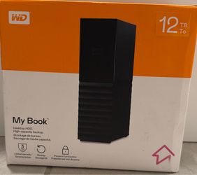 WD My Book 12TB desktop external hard drive