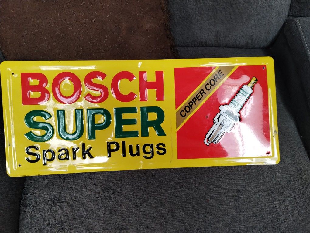 Gas And Oil Spark Plug Sign Authentic 24/8 In