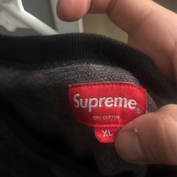 Supreme Scatter Text Sweater Size Xl