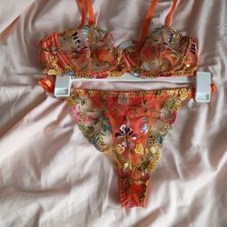 Sunset Bloom Lace Bralette
