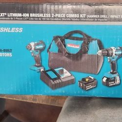 18v Lxt Brussels  2 Piece Combo Kit. Hammer Drill/impact Drill