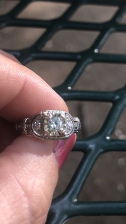 1/3 carat diamond ring 18k gold