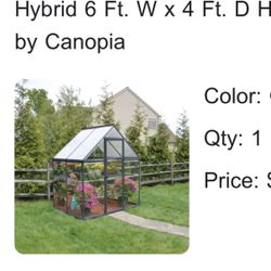 6ft X 4ft Hobby Greenhouse by Canopia