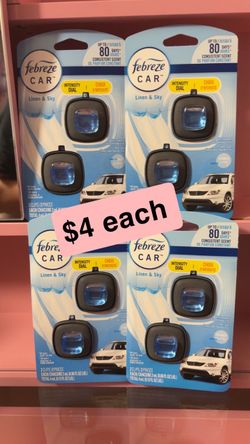 Febreze car clips linen and sky