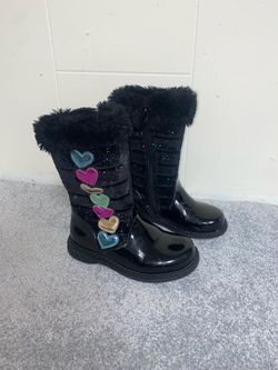 Toddler girls’ Libby faux fur boots size 9