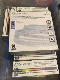 24 Ft Indoor/Outdoor Multicolor LED tape light kit – New (unopened)