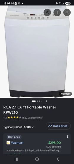 RCA 2.1 CF portable washer