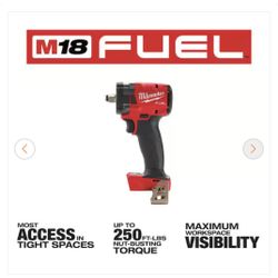 Milwaukee M18 FUEL GEN-3 18V Lithium-lon Brushless Cordless 1/2 in. Compact Impact Wrench with Friction Ring 