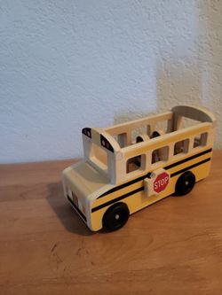 Melissa & Doug Wooden Toy School Bus