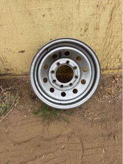 Eight lug trailer, steel wheel