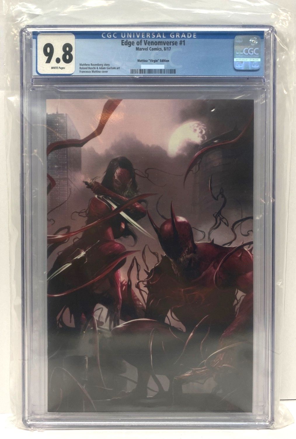 Edge of Venomverse #1 CGC 9.8 Mattina Ultimate Virgin Edition comics 