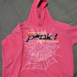 Pink Sp5der Hoodie 1:1 -Large