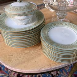 22 Pcs Of Noritake Fine China Dessert Plates And Salad Plates $35