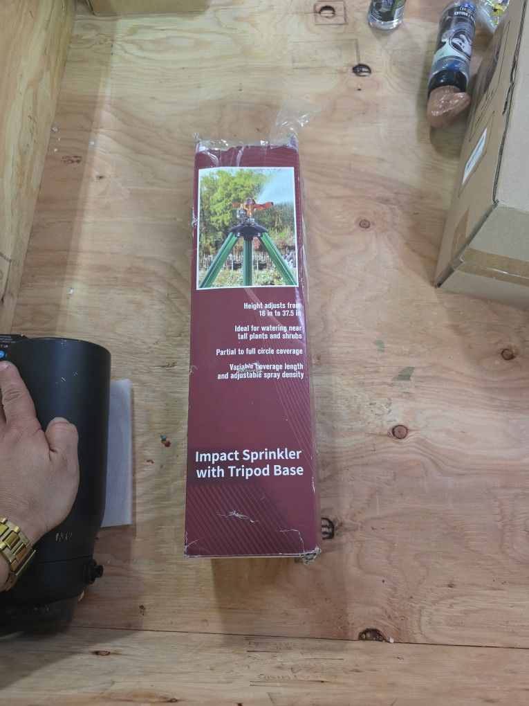 Impact Sprinkler On Tripod Base