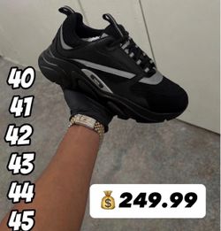 Dior B22 Sneakers Black and Silver