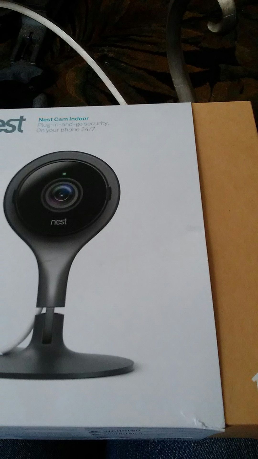 Nest Cam indoor plug in and go security. On your phone 24/7