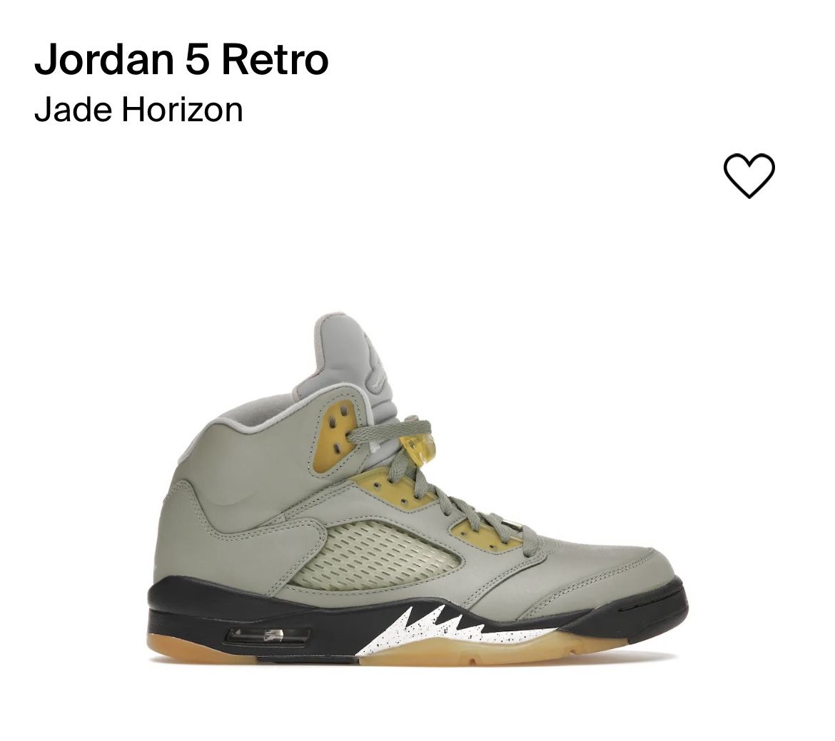 Jordan 5 Retro Jade Horizon Size 10.5,All Products : American Fashion Style Bags On Sale