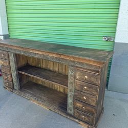 Rustic console table