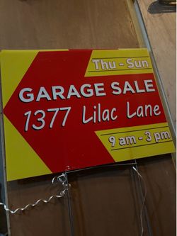 Garage Sale 1377 Lilac Lane Addison IL 60101 (Read Description)
